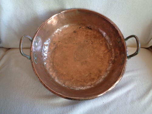 Bassine cuivre ancienne - en,